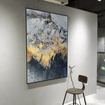 Aurum Crest-Wall-Art-Framed-Canvas-Hand-Painting-TheArtify