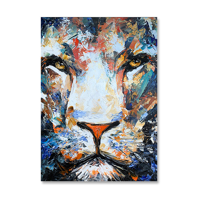 A Lion-Wall-Art-Framed-Canvas-Hand-Painting-TheArtify