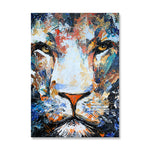 A Lion-Wall-Art-Framed-Canvas-Hand-Painting-TheArtify