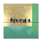 Auspicious Birds-Wall-Art-Framed-Canvas-Hand-Painting-TheArtify