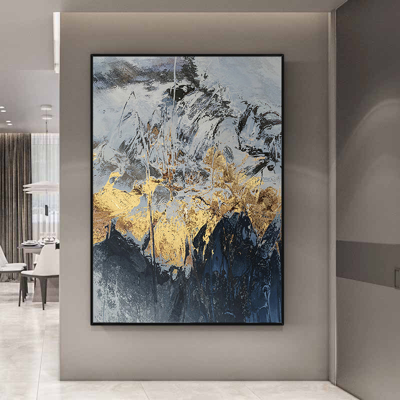 Aurum Crest-Wall-Art-Framed-Canvas-Hand-Painting-TheArtify