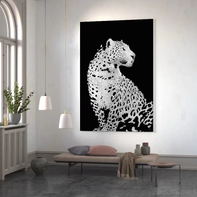 Black and White Leopard