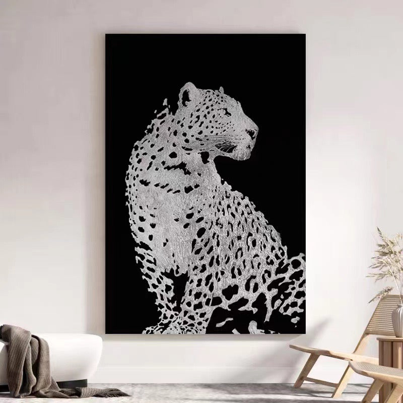 Black and White Leopard