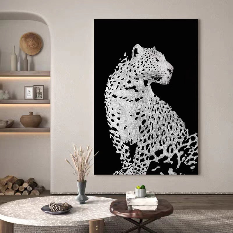 Black and White Leopard