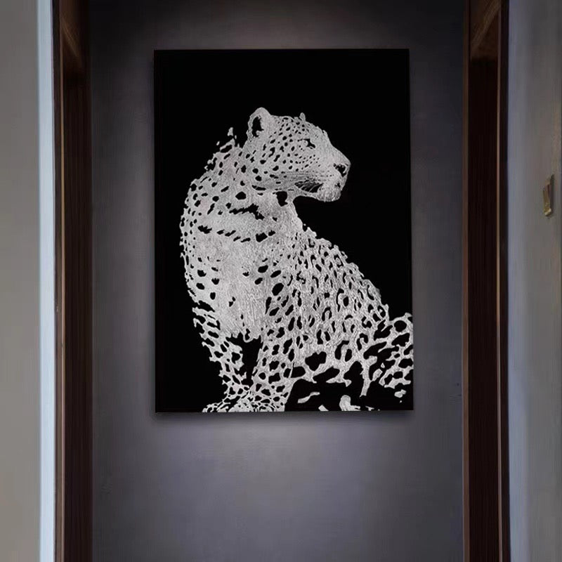 Black and White Leopard